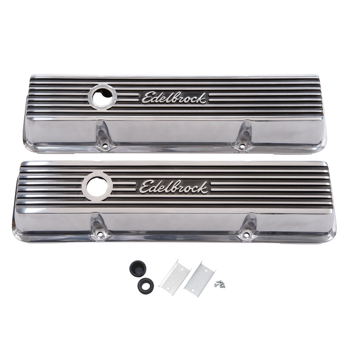 EDELBROCK VALVE COVERS ELITE II CHEV SB LOW PROFILE