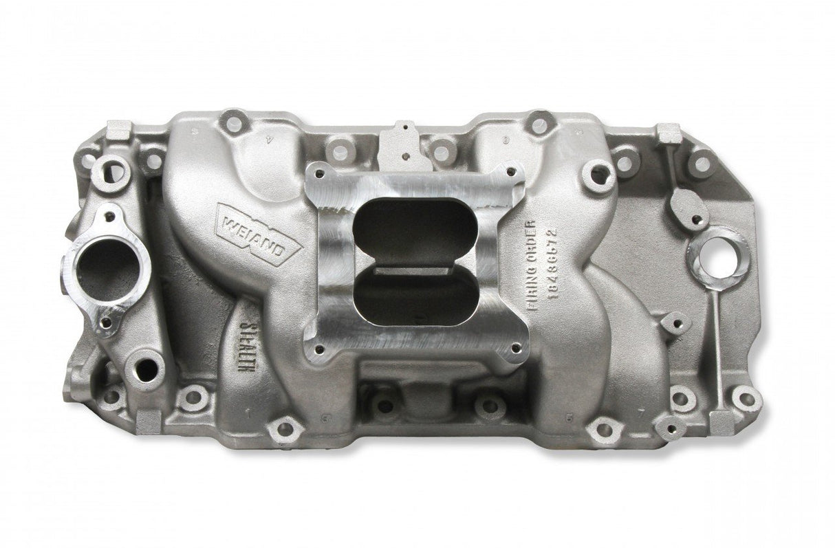 WEIAND INTAKE MANIFOLD B/BLOCK CHEV W/ RECTANGLE PORT CONFIGURATION.