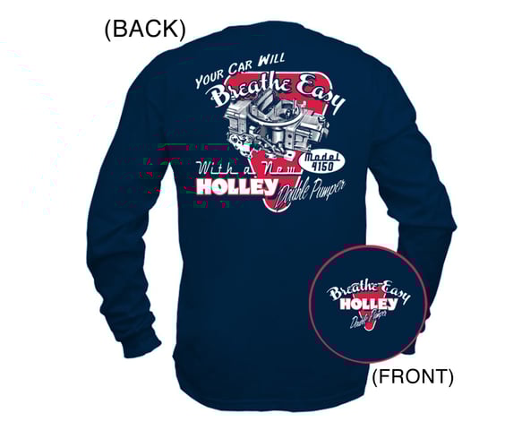 T-SHIRT DBL PUMP HOLLEY NAVY LONG SLEEVE MED