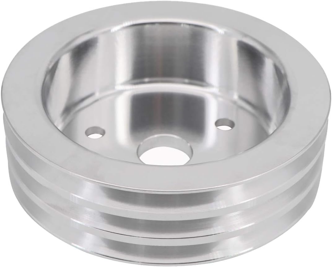 PULLEY ALLOY CHEV SB CRANK LWP TRIPLE ROW MACHINED FINISH