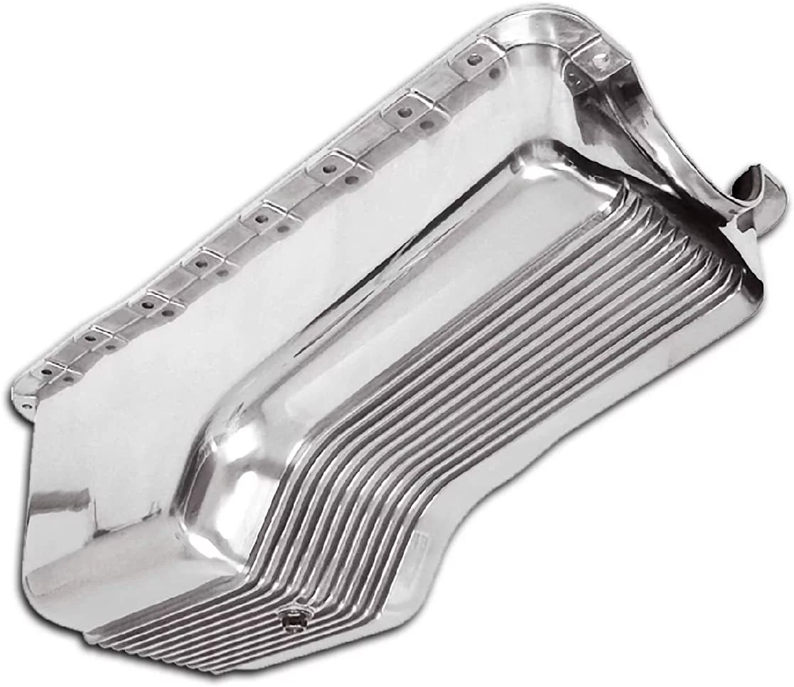 OIL PAN FORD SB ALLOY FINNED POLISHED