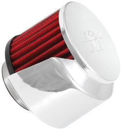 K&N BREATHER WITH SHIELD CLAMP ON