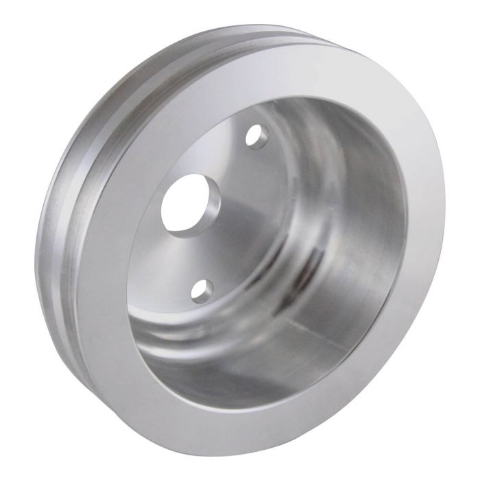CRANK PULLEY POLISHED DOUBLE ROW SB CHEV LWP