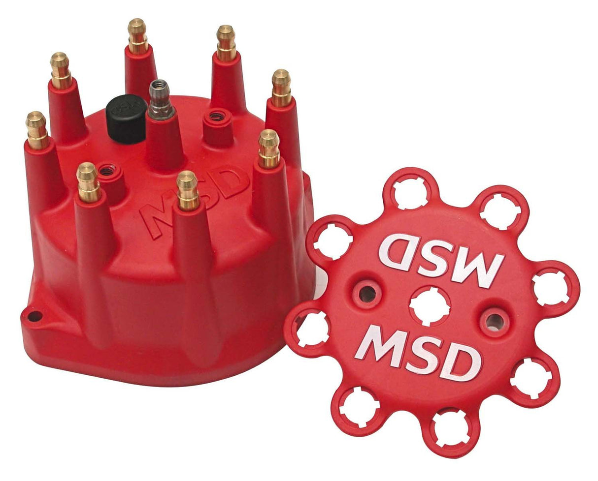 MSD DISTRIBUTOR CAP SMALL DIAMETER RED 8431