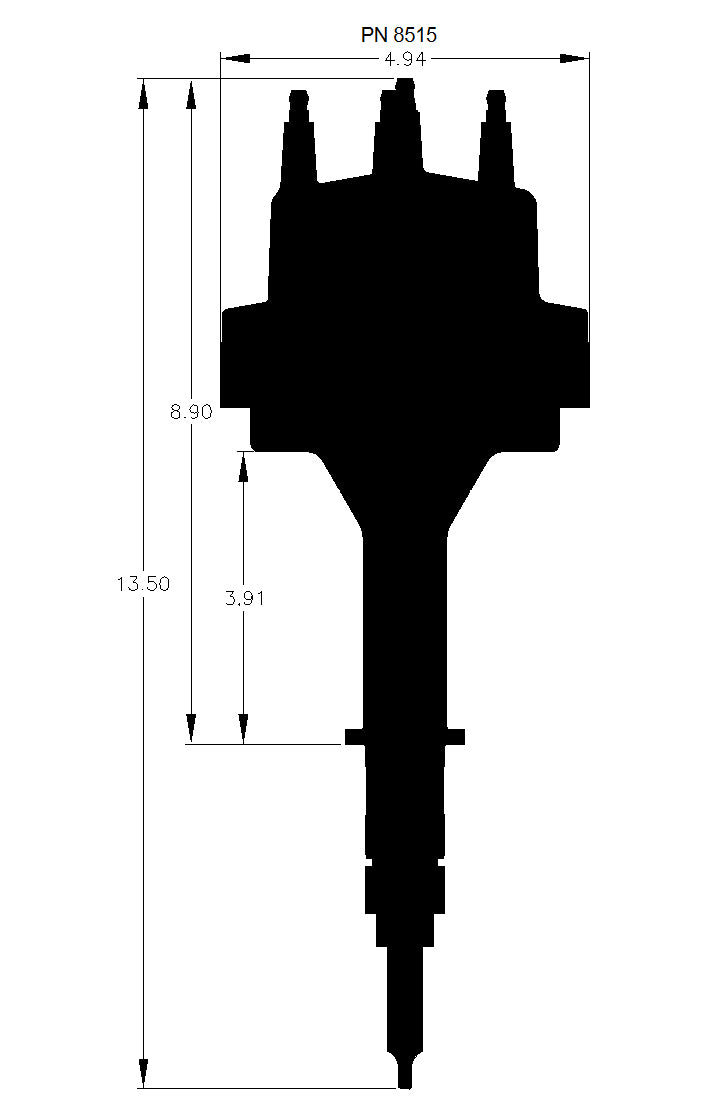 MSD DISTRIBUTOR CHEV 6CYL
