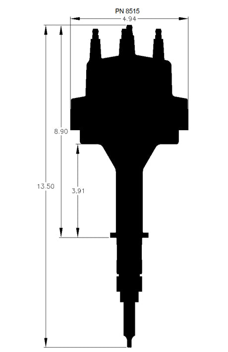 MSD DISTRIBUTOR CHEV 6CYL
