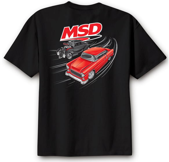 T-SHIRT MSD RACING BLACK XL