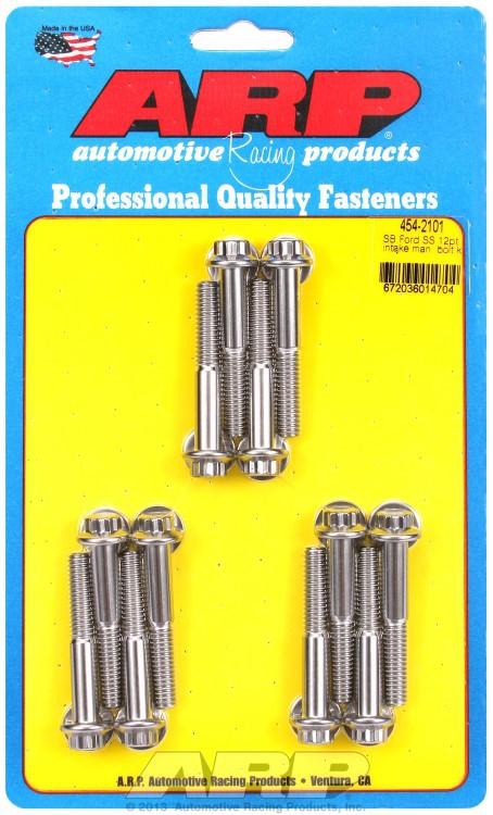 ARP INTAKE BOLT KIT FORD SB 260-351W SS 12PT 454-2101