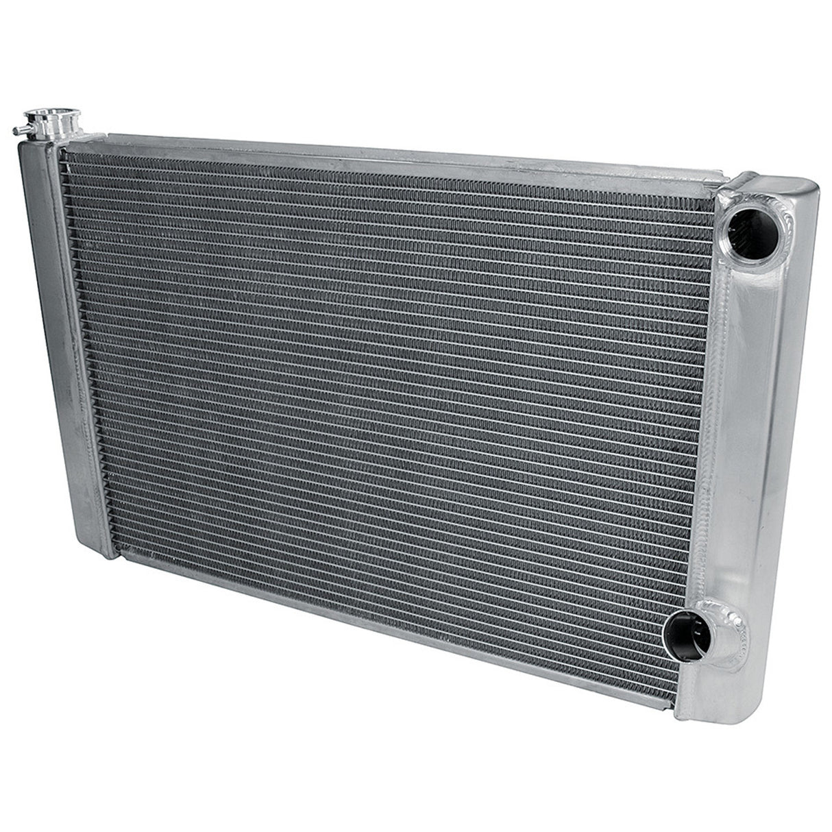 SRP RADIATOR ALLOY RACE. 19'' X 31'' GM TYPE. DOUBLE PASS WITH AN FITTINGS.