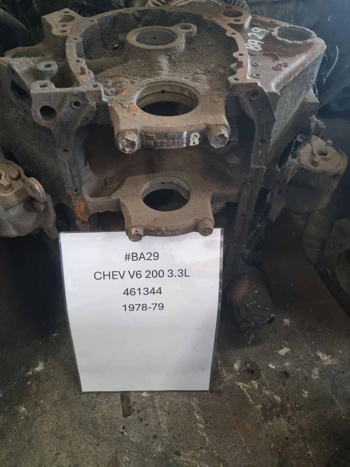 GM V6 3.3 200ci BLOCK CASTING 461344 1978-79 USED