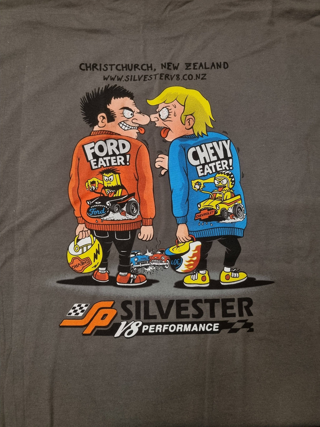 SHIRT SV8 CHEV/FORD EATER BLACK LARGE