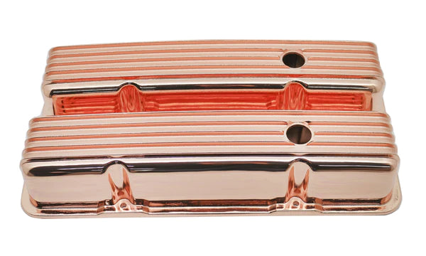 VALVE COVERS CHEV SB TALL ALLOY FINNED COPPER