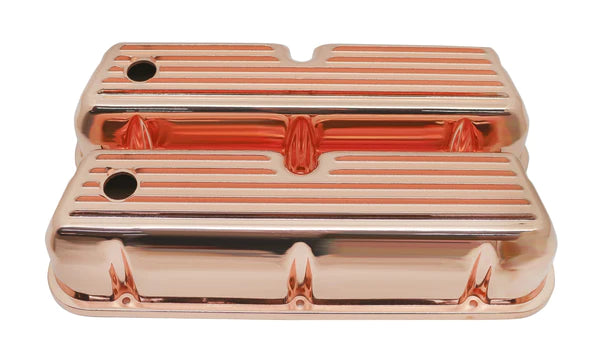 VALVE COVERS FORD SB ALLOY FINNED COPPER