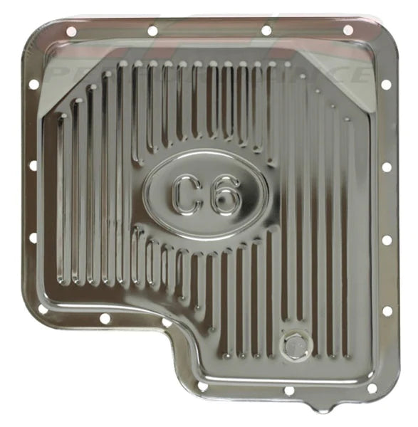 TRANSMISSION PAN FORD C6 WITH DRAIN PLUG CHROME