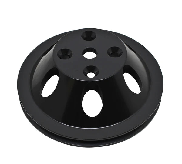 PULLEY WATER PUMP CHEV SB LWP SINGLE ROW BLACK