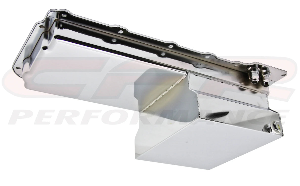 OIL PAN GM LS CHROME