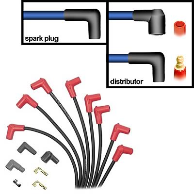 IGNITION LEAD. PRO WIRE S/LESS STEEL. 90 DEGREE BOOT