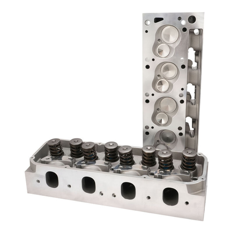CYLINDER HEADS FORD 351C SRP ALLOY BARE 231CC INTAKE RUNNER VOLUME 72CC COMB CHAMBER, INTAKE VALVE 2.10", EXHAUST VALVE 1.65" USE PLUG AUT-3922