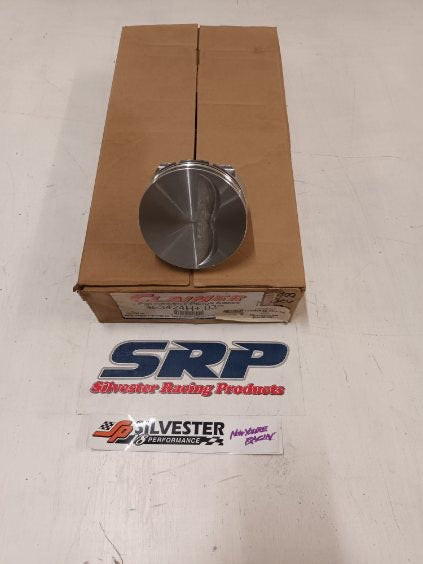 PISTON SET CLAIMER CHEV 400 +030 5.7" ROD LENGTH 64CC 11.7-1 , 76CC 10.30-1 COMPRESSION