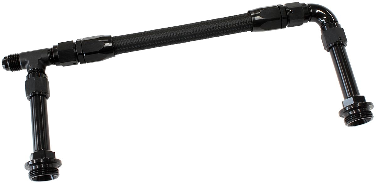 HOLLEY FUEL RAIL DUAL INLET -6 BLACK