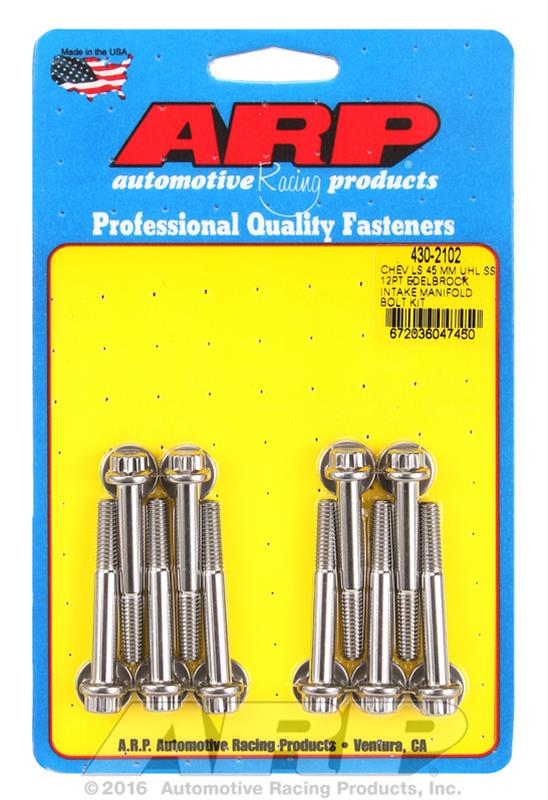 ARP INTAKE MANIFOLD BOLT KIT GM LS EDELBROCK SS 12PT 430-2102