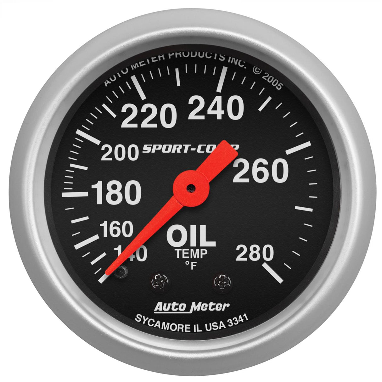 SPORT COMP 2 1/16" OIL TEMP MECHANICAL 3341