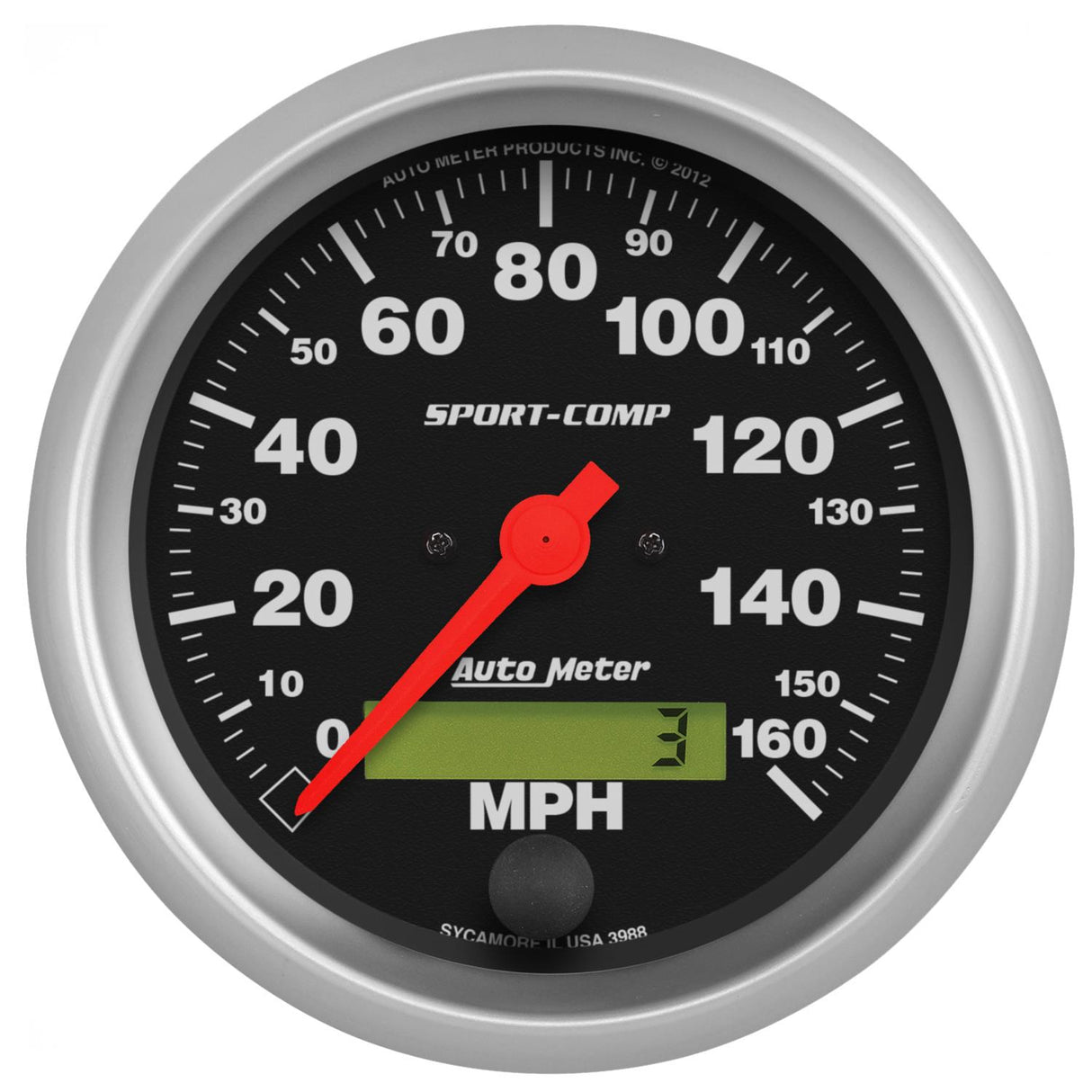 SPORT COMP SPEEDOMETER ELECTRIC 160 MPH 3988