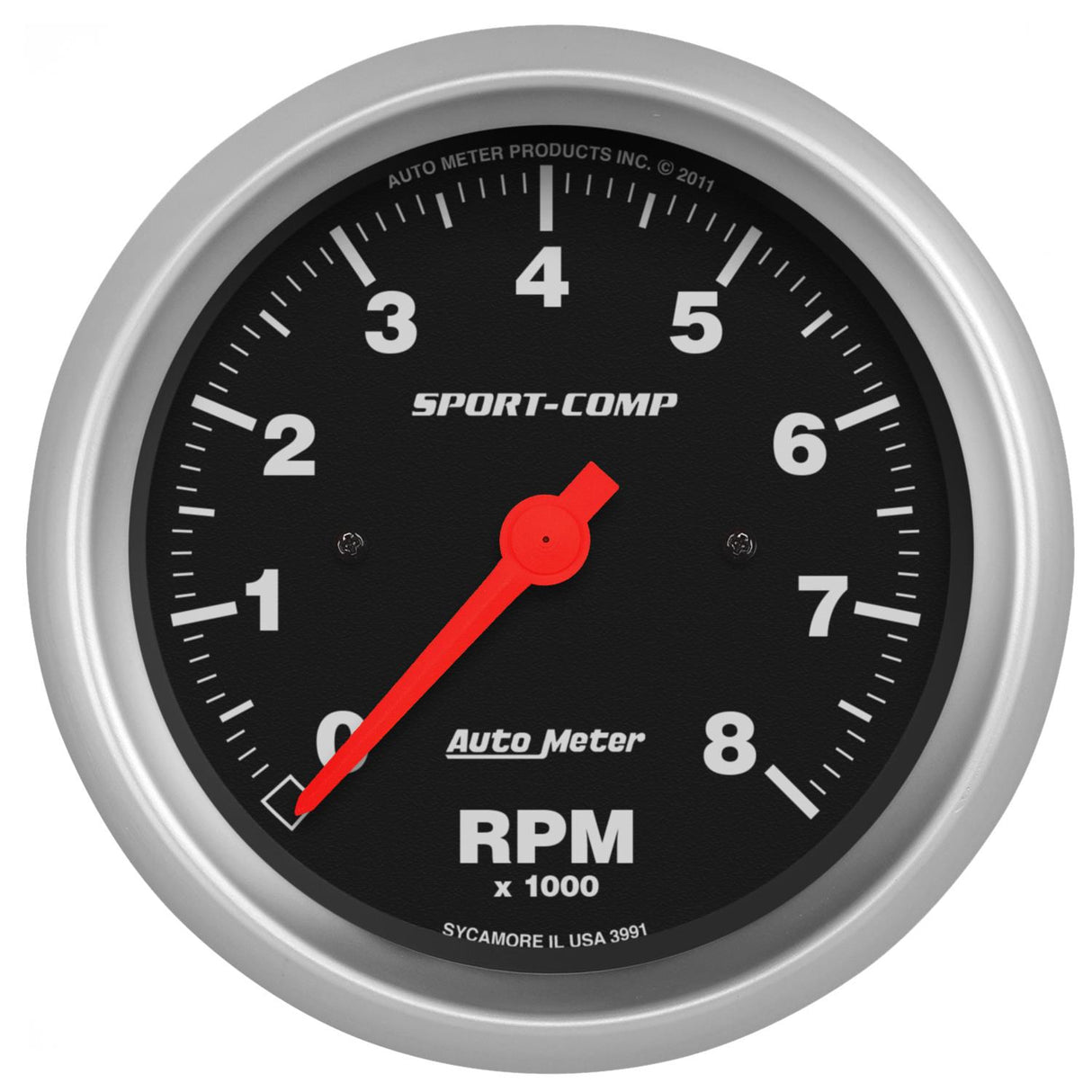 SPORT COMP 3 3/8" TACHO IN DASH 8000RPM 3991