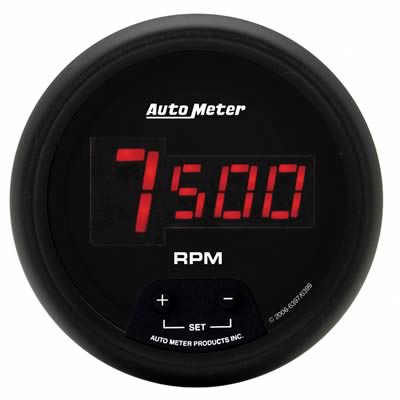SPORT COMP 3 3/8" TACHOMETER DIGITAL 10,000 RPM  RESETABLE FEATURES 6397