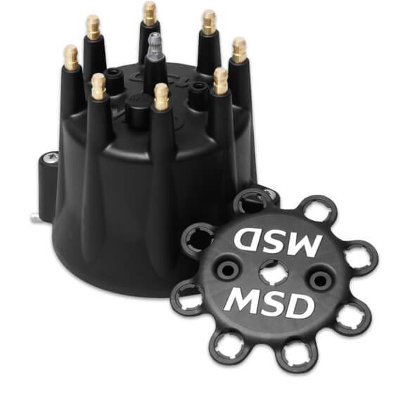 MSD DISTRIBUTOR CAP V8 HEI TERMINALS BLACK 84333