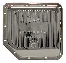 TRANSMISSION PAN TH350 WITH DRAIN PLUG CHROME