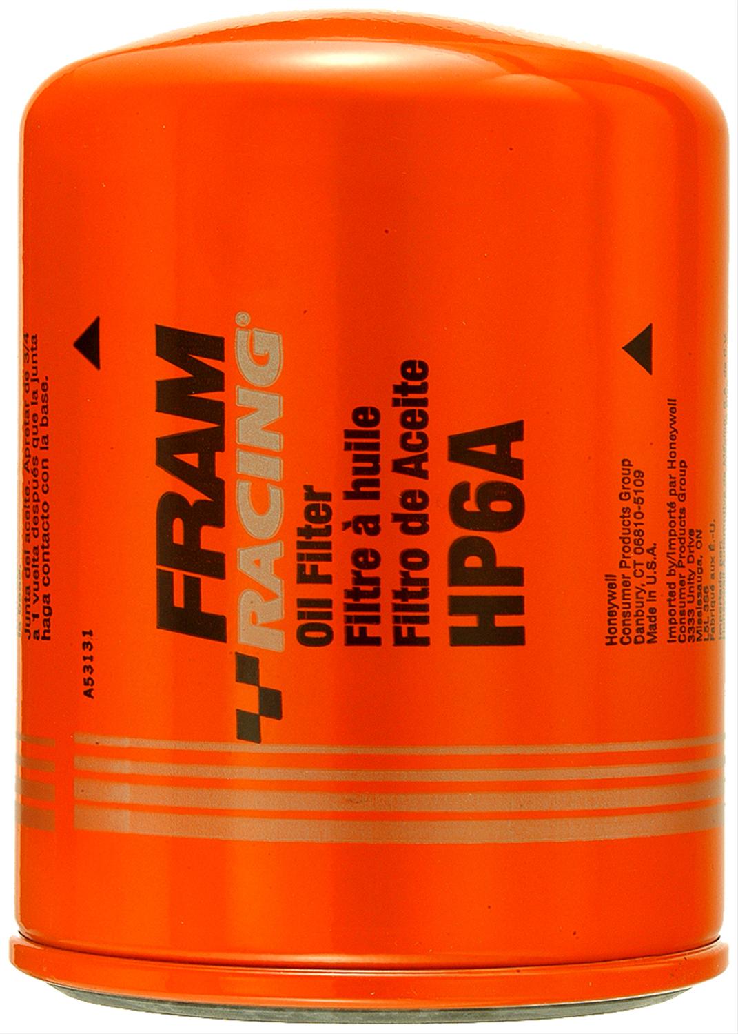 OIL FILTER FRAM RACING HP6A