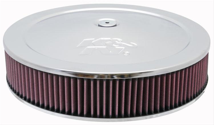 K&N AIR CLEANER ASSY 14 X 3" with 7/8" DROP BASE