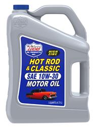 LUCAS 10W-30 HOT ROD OIL HI ZINC 5QT