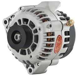 POWERMASTER ALTERNATOR. DELCO-GM STYLE. 165 AMP.5.00", W/6 GROOVE PULLEY. PLIS VR & 1-WIRE OR OE. '98 ON