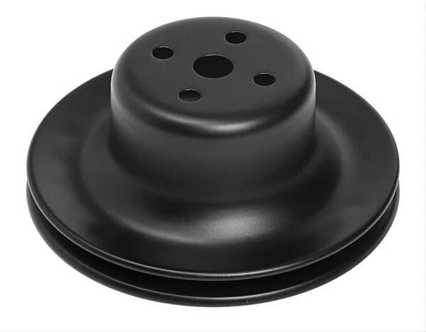 PULLEY WATER PUMP FORD STEEL SINGLE ROW 1964-74 BLACK