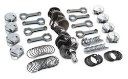 SCAT FORD SB 347 STROKER COMPETION  ROTATING ASSEMBLY FORGED PRO COMP STREET & STRIP EXTERNAL BALANCED. 4340 FORGED CRANK, PRO COMP I-BEAM CONRODS WITH 3/8 CAP SCREWS, FORGED PISTONS, ROD BEARINGS, MAIN BEARINGS & RINGS.  REFER CATALOG FOR COMP RATIOS