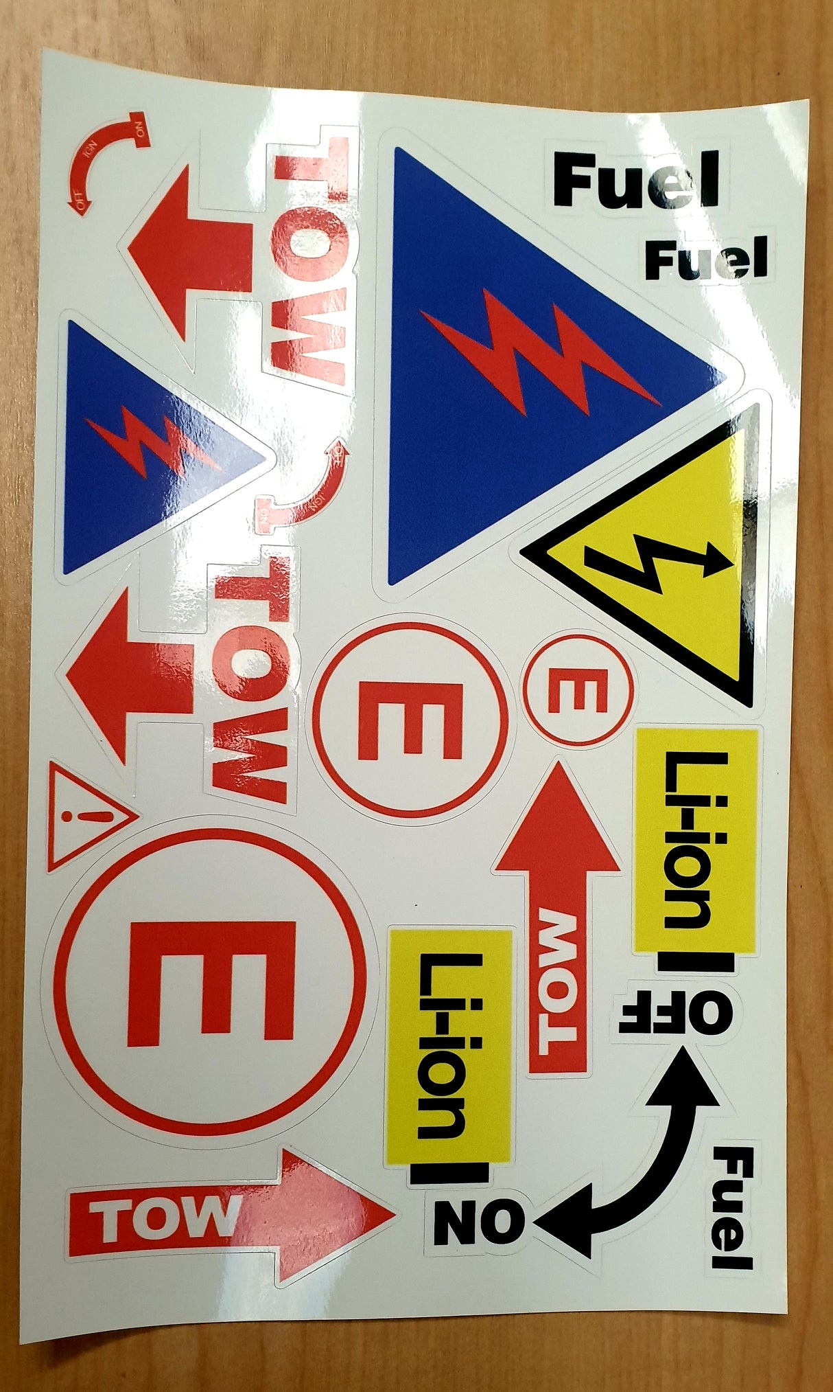 RACE SAFETY DECAL SET