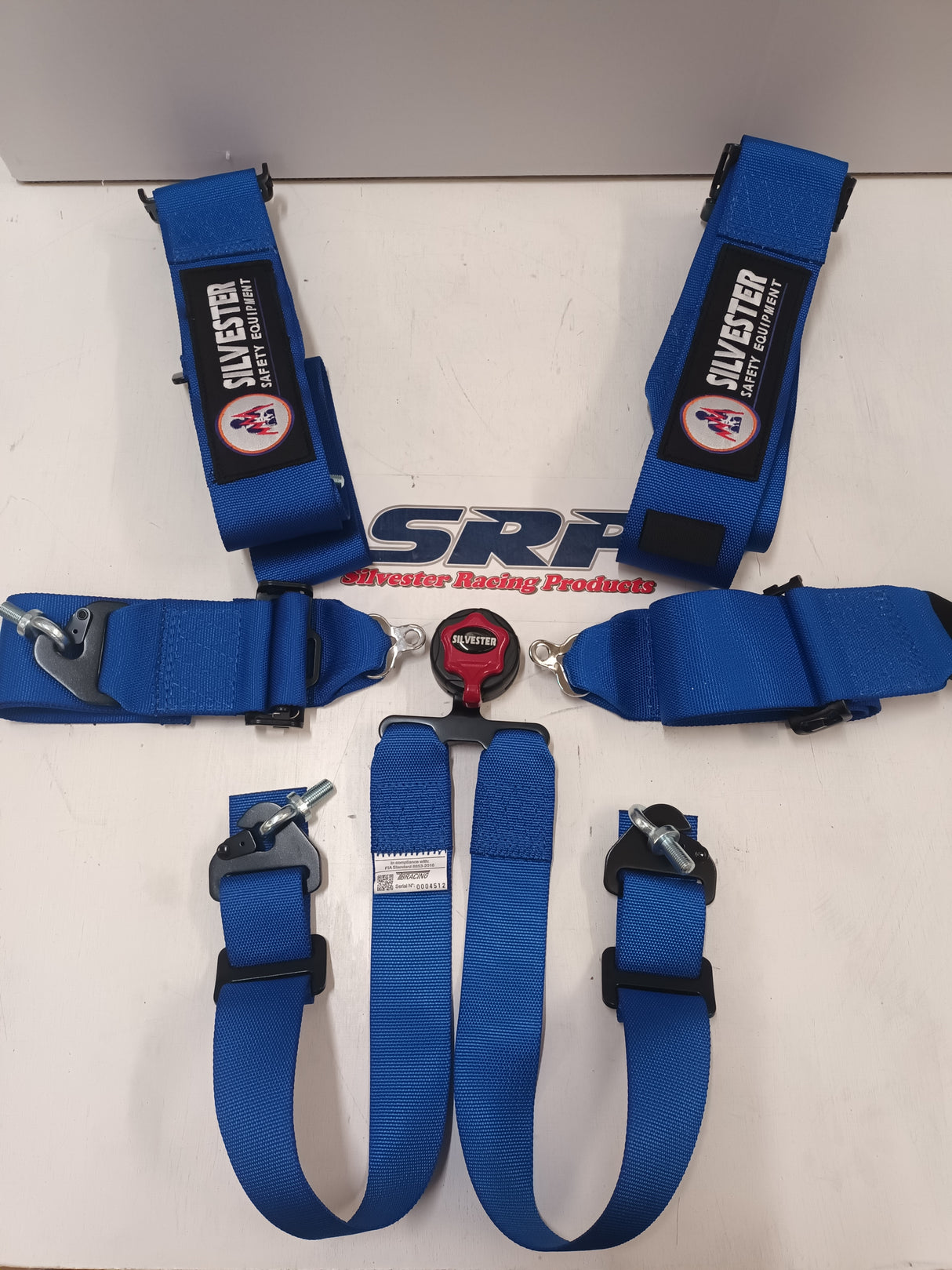 HARNESS SET CAMLOCK 6 POINT BLUE FIA DESIGN.