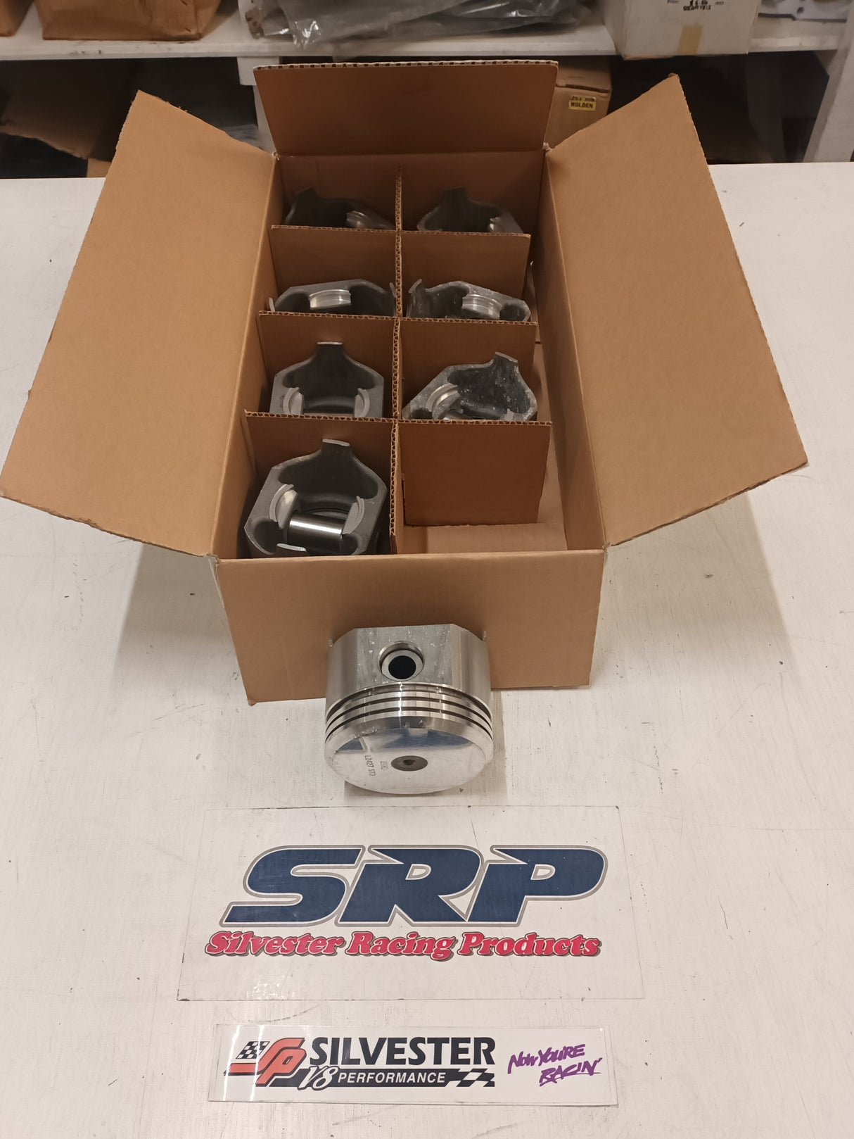 PISTON SET PONTIAC 350 FORGED STD