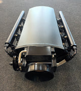 INTAKE MANIFOLD GM LS SERIES 3 L92 FABRICATED COMPLETE WITH THROTTLE BODY AND FUEL RAILS.
