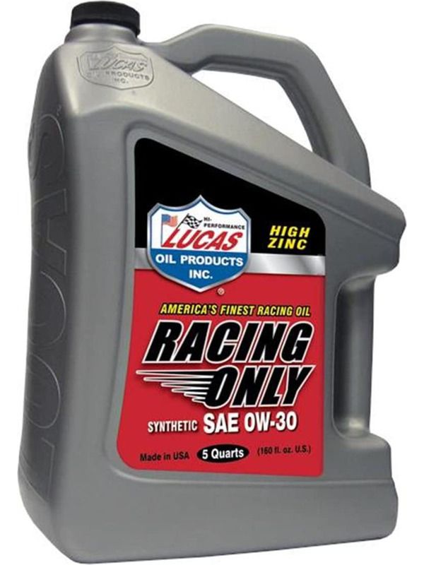 LUCAS SYNTHETIC 0W30 RACING OIL 5QT