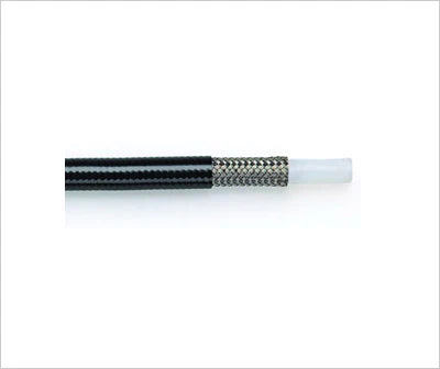 HOSE BRAIDED -6 PTFE BLACK PVC PER FOOT