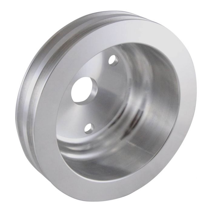 PULLEY ALLOY CHEV SB CRANK DOUBLE ROW LWP POLISHED