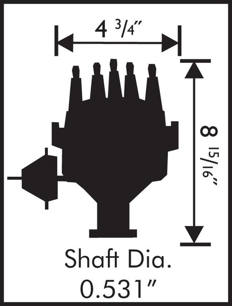 MSD DISTRIBUTOR FORD 351W READY TO RUN