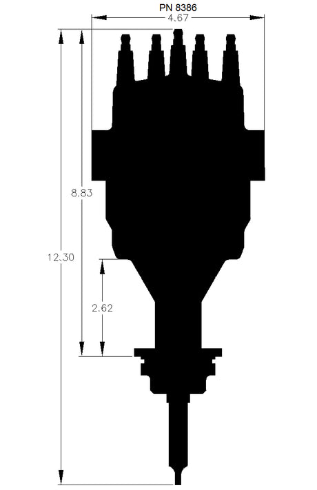 MSD DISTRIBUTOR CHRYSLER BB 383-400 READY TO RUN