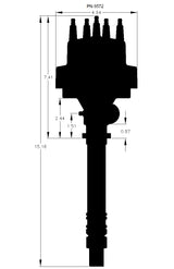 MSD DISTRIBUTOR CHEV CORVETTE PRO BILLET WITH TACH DRIVE 8572