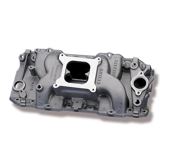 WEIAND INTAKE MANIFOLD. CHEV B/BLOCK. OVAL PORT CONFIGURATION . HI PER ...