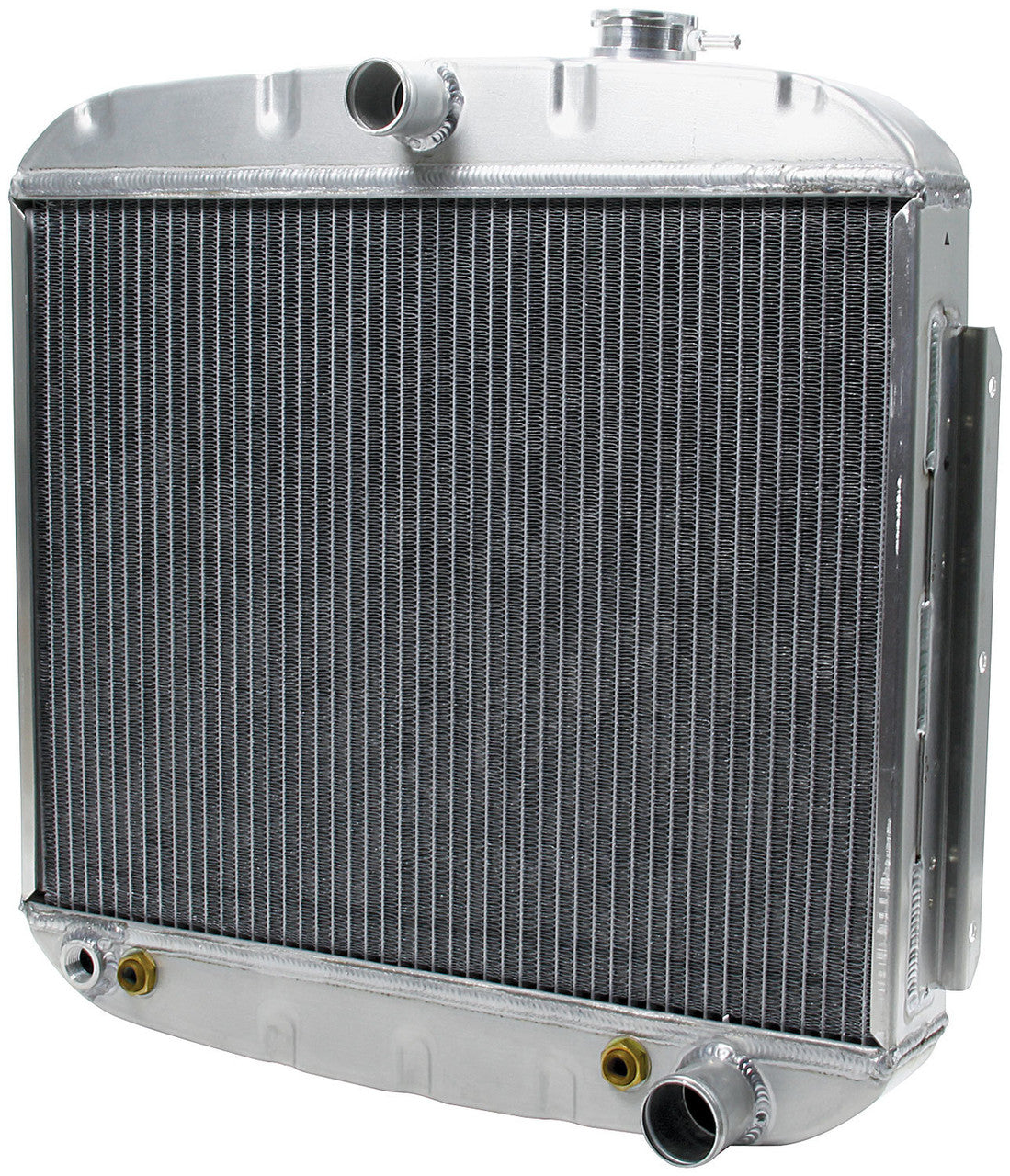 SRP RADIATOR ALLOY HI PERF, CHEVY 1955-57 ALLOY REPLACEMENT, INCLUDE TRANS OIL COOLER.