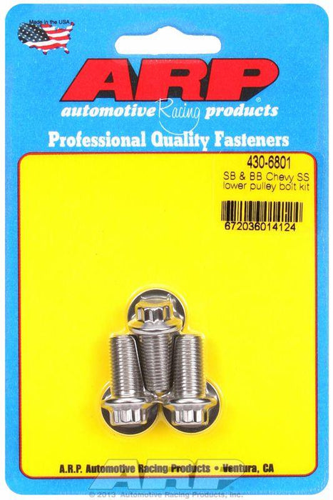 ARP CRANK PULLEY BOLT KIT CHEV SS 12PT 430-6801